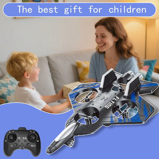 Stunt Drone 360° Flip, 2.4GHz RC Fighter Jet, Remote Control Drone with 1800mAh USB Charging, Christmas and Halloween Gift