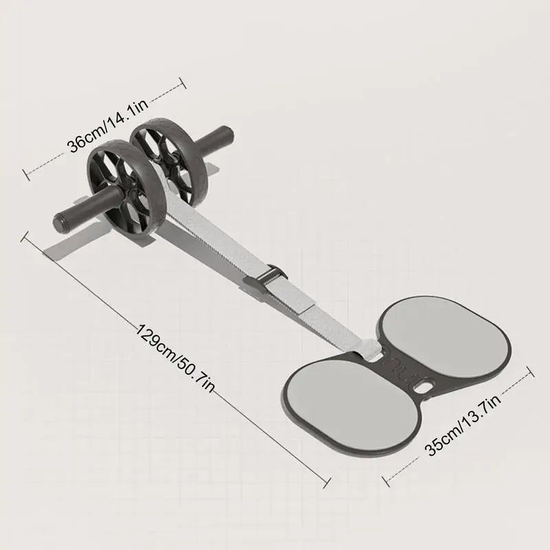 Abdominal Roller Abdominal Workout Roller With Resistance Band Multifunctional Abs Workout Equipment Core Strength Training