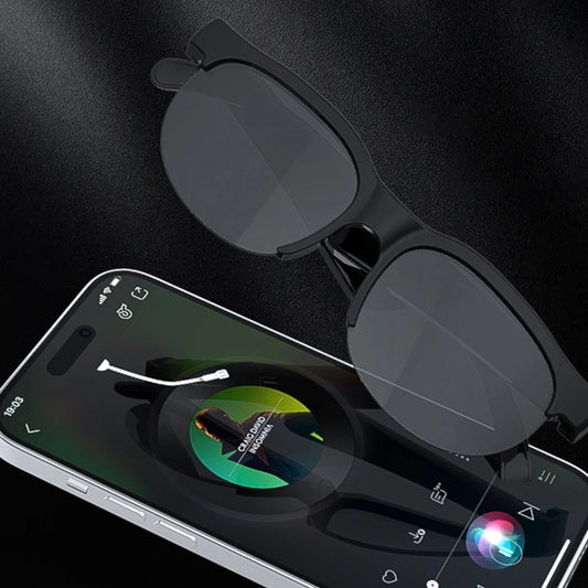 AI Intelligent Translation Glasses Smart Bluetooth-Compatible 5.4 Glasses with Microphone Speakers Wireless Headphones