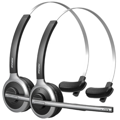 1/2PCS Mpow M5 Wireless Headphones Bluetooth Headset with Mic Noise Canceling Computer Headphone for PC Laptop Truck Driver Call