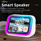 Smart Speaker Voice Assistant Portable BT Speaker with RGB Lights for Bedroom Living Room