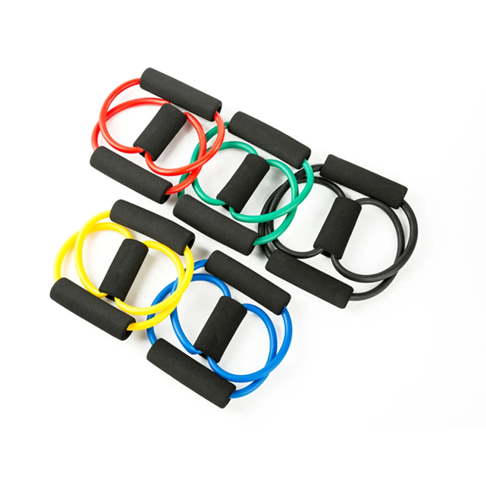 8-Type Chest Expansion Stretching Device Yoga Back Trainer Resistance Exercise Trainer Household Portable Fitness Equipment