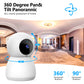 Noahtec Small Security Cam ,2K Pet Camera with Phone App ,360° Pan Wifi Camera Human Detection Night Vision Security Protection