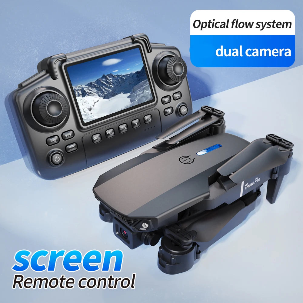 E88-S2 MAX upgraded version drone, with screen control, dual cameras, obstacle avoidance, brushless motor, folding arms, USB rec