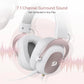 Redragon H510 Zeus White Wired Gaming Headset - 7.1 Surround Sound Memory Foam Ear Pads 53MM Drivers