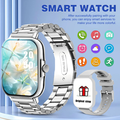 2025 Smart Watch, Wireless Dialing, Multiple Sport Modes, Various App Notifications, Perfect Gift for Holidays, iPhone/Android