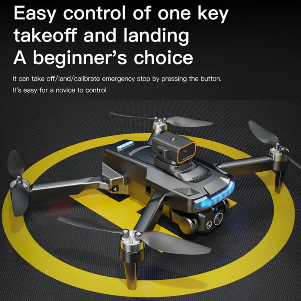 1 Set Remote Control Drone with Camera Brushless Motor Drone Obstacle Avoidance Foldable 360 Degrees Flip WiFi RC Quadcopter Toy