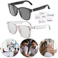 Smart Translation Glasses Wireless Bluetooth Earphones Auto Voice Translation Audio Glasses 75 Languages AI Translator Glasses