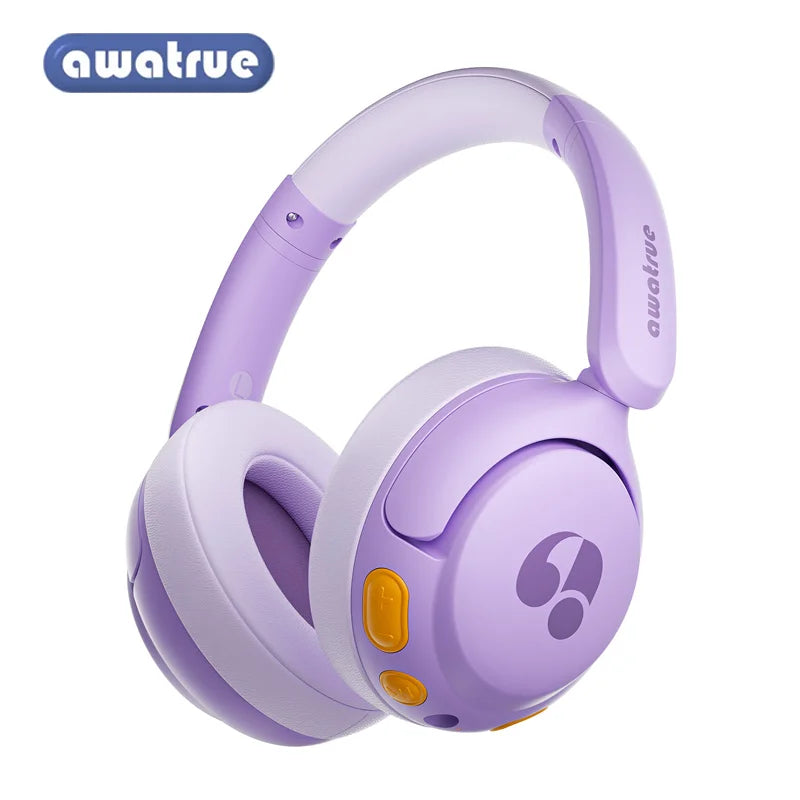 Awatrue Kids Bluetooth 5.4 Headphones 85dB Safe Volume Wireless Over-Ear Toddler Headphones for IPad/YOTO Player/Tablet/School