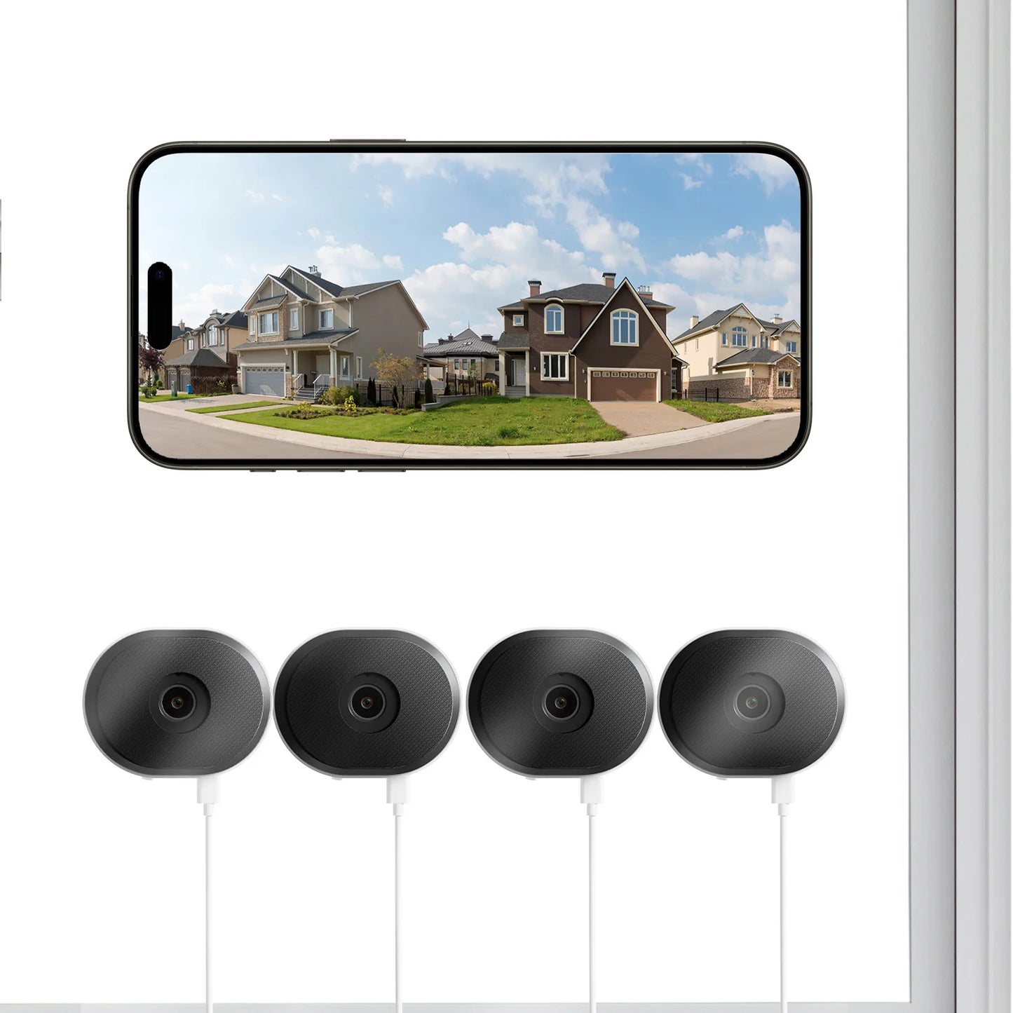 ZOSI C680 3MP Window Security Camera Full Color Night Vision 2K Indoor Plug-in WiFi Surveillance Camera for Home Security