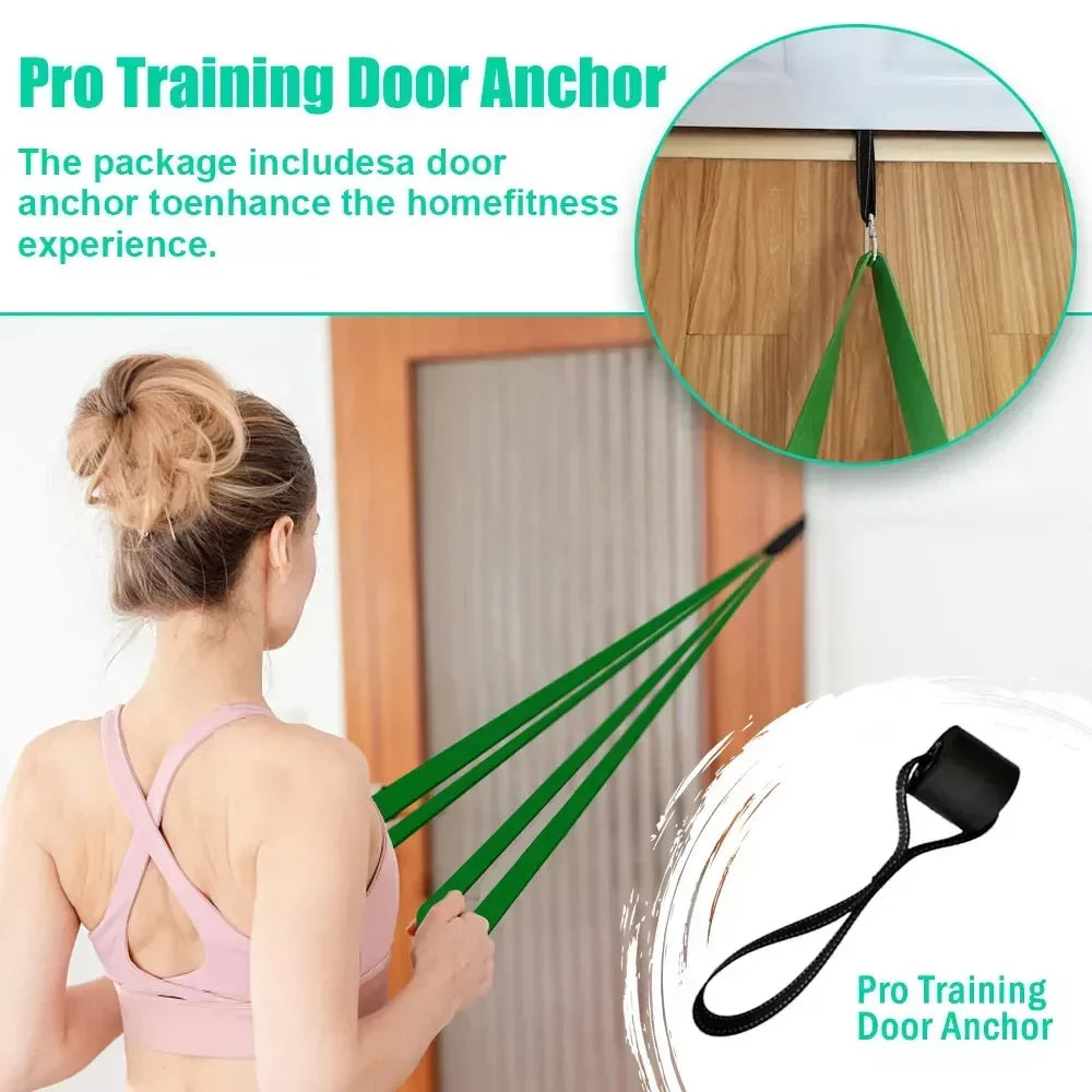 5~125lbs Tpe Gym Resistance Bands Gym Equipment for Home Boxing Yoga Exercise Equipment  Shoulder Back Rehab for Woman Man\;[o0i