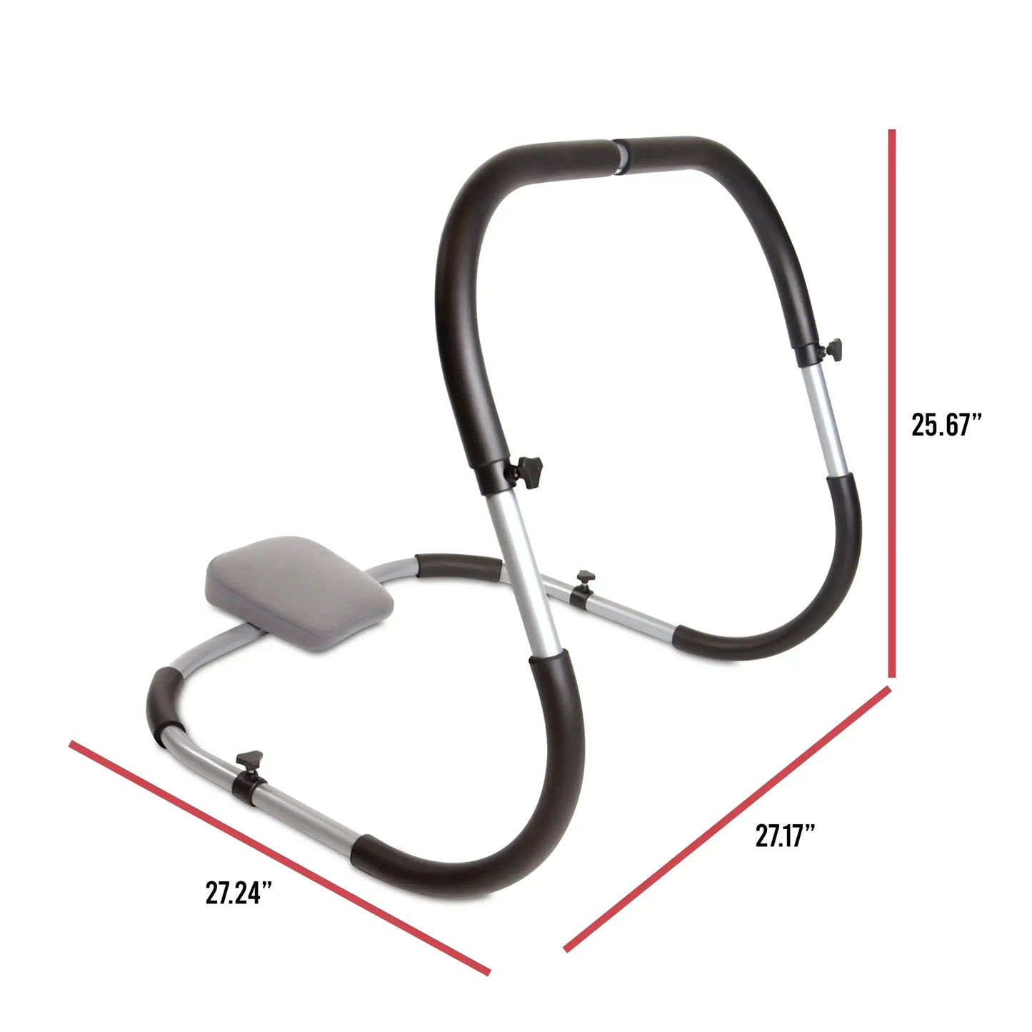 Compact Ab Crunch Machine for Home Gym, Ergonomic Steel Frame Core Exercise Equipment - Workout Abs