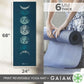 Premium 6mm Thick Reversible Non-Slip Yoga Mat for All Workouts, Extra Cushioning and Grip, 68x24 Inches