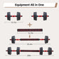 4-in-1 Adjustable Dumbbell Set with Barbell, Kettlebell & Push-Up Stand for Home Gym Fitness