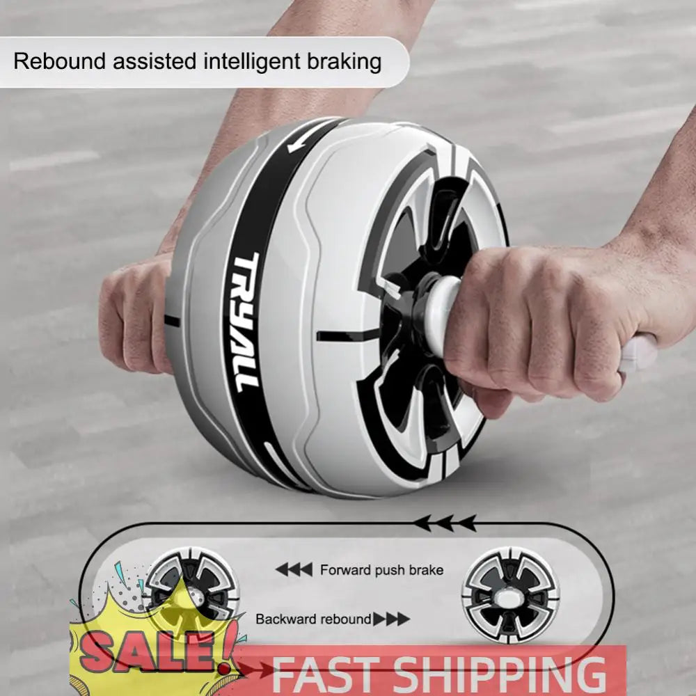 Abdominal Exercise Wheel Anti-Slip Rebound Core Strength Trainer Gymnastic Wheel for Home and Gym Fitness Equipment