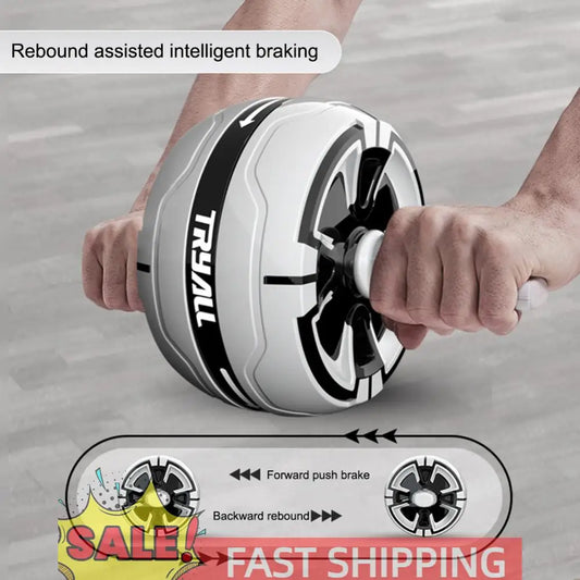 Abdominal Exercise Wheel Anti-Slip Rebound Core Strength Trainer Gymnastic Wheel for Home and Gym Fitness Equipment