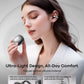 TALIX X6 Clip-On Earbuds Wireless Open Ear Earbuds Headphones 4.8g Ultra-Light Smart Touch Control 40H Playtime Immersive Sound