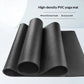 PVC Yoga Mat Extra Large Non Slip High Density Thick Shock Absorbing Quiet Gym Fitness  Professional Home Men Women Black