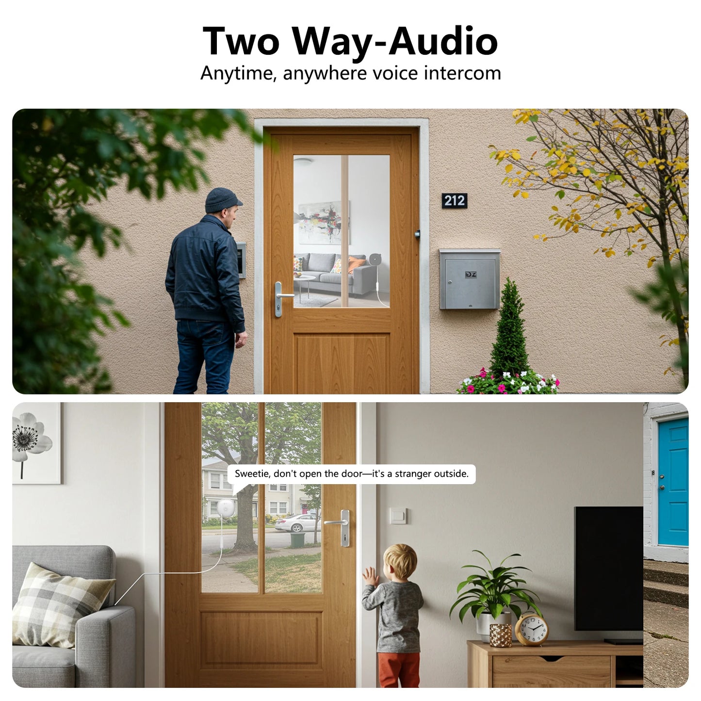 Wansview 2K 3MP Window Camera WIFI Wireless Security Camera Full   Color Night Vision 2-Way Audio Motion Detect Surveillance