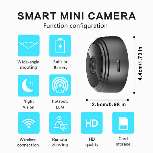 A9 Wifi Mini Camera 1080P Security MonitoringWireless Remote Night Vision Video SurveillanceSmart Home Mini DV Cam HD Camera