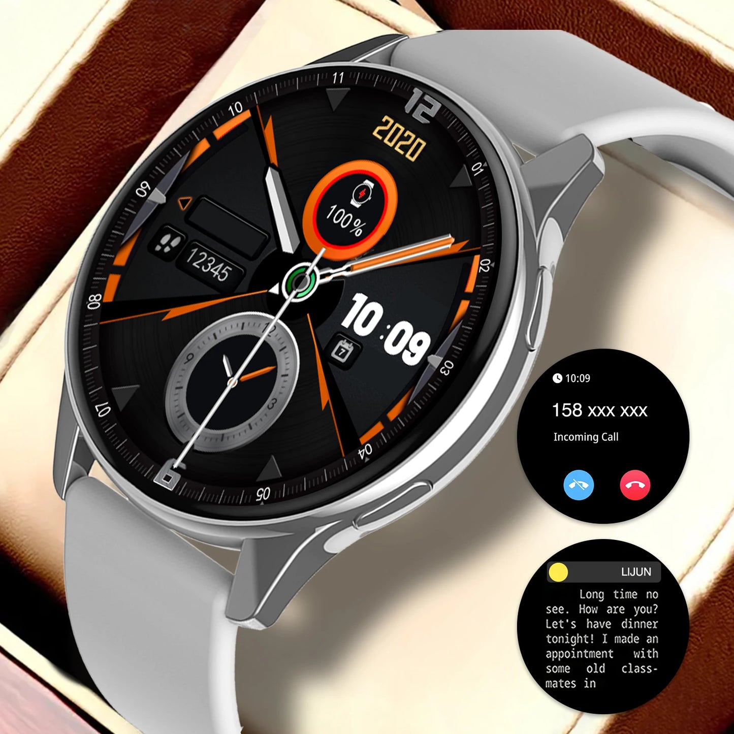 2026 Smartwatch, call reminder/rejection, message reminder view, multi-sport mode, music playback, suitable for men/women