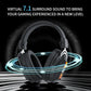 Redragon H375 Wired Gaming Headset, 53mm Drivers 7.1 Surround Sound, Detachable Noise Cancelling Mic, USB Computer Headset