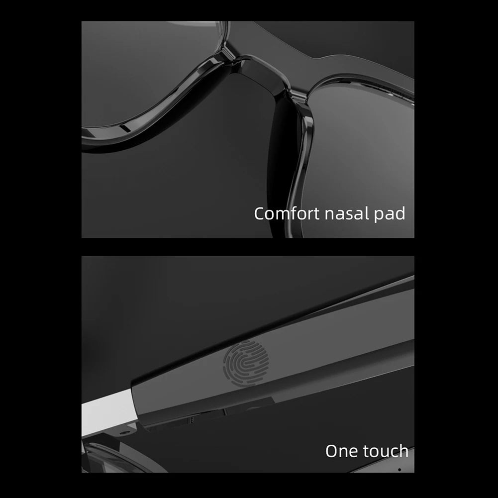 Intelligent Translator Glasses BT 5.4 Call Audio Music Call Sunglasses 144 Languages Polarized Lens Smart Glasses for Men Women