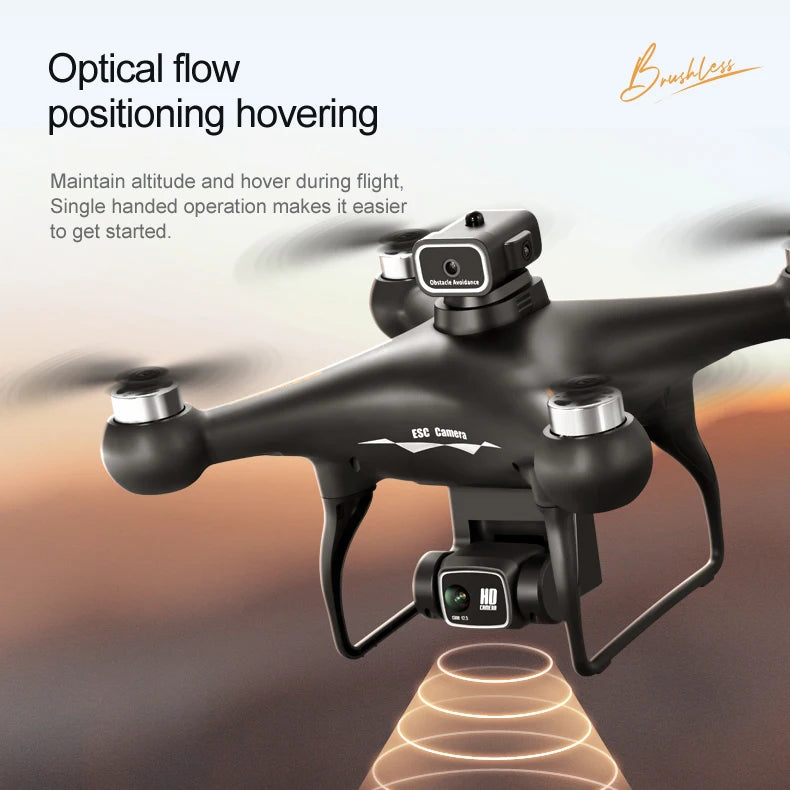 S116 MAX Drone Professional with 3 Batteries 8K Dual Camera Optical Flow Brushless 360° Obstacle Avoidance WIFI FPV RC Dron Toys