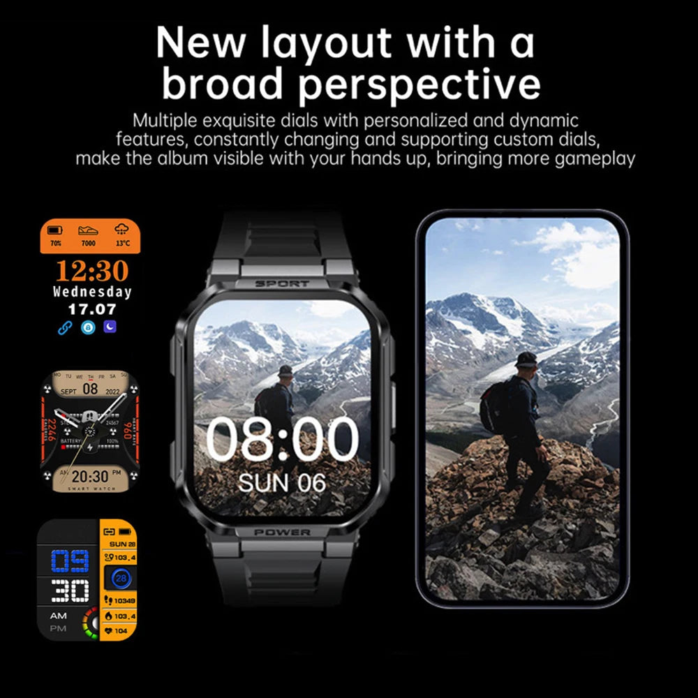 2026 New Smartwatch, Unisex, Support Call Function, Multifunctional Fitness and Sports Smart Bracelet, Wireless Connection