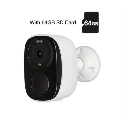 2K/3MP wireless outdoor security Camera 5200 mah battery powered PIR body detection night vision with spotlight two-way call