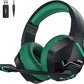BINNUNE BW01 Wireless Gaming Headset with Mic for PC PS4 PS5 2.4G Bluetooth USB Gamer Headphones with Mic for Laptop Computer