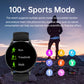 SENBONO New Smart Watch AMOLED Always On Bluetooth Call Fitness Tracker IP68 Waterproof Smartwatch Men Women for Android IOS