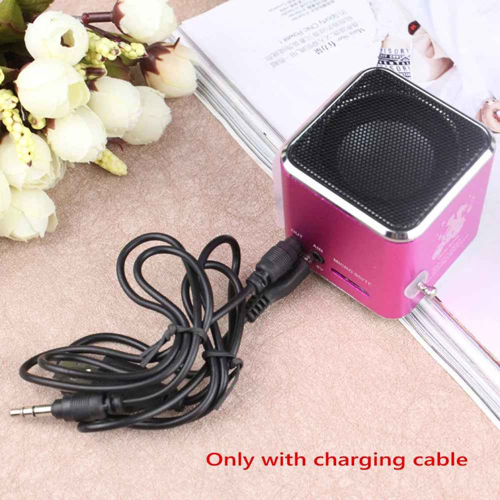 TD-V26 Mini Bluetooth Speaker with FM Radio MP3 Player LED Display and TF Card Support in Portable Design