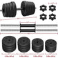 Adjustable Dumbbells Weight Set Dumbbell Weights Exercise Fitness Equipment w/4 Spinlock Collars for Home Gym Strength Training