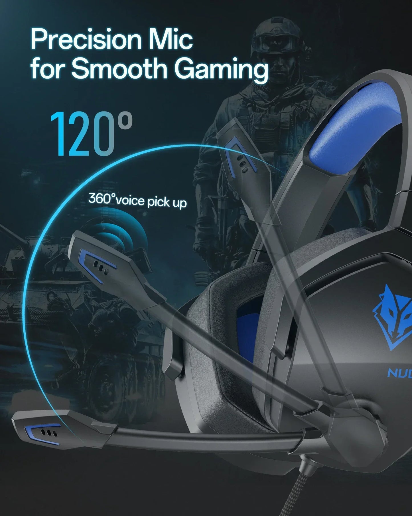 NUBWO N16 Wired Gaming Headsets for Xbox PS5 PS4 PlayStation Switch Mac Over Headphones with MIC Stereo Sound Wired Xbox Headet