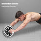 Abdominal Exercise Wheel Anti-Slip Rebound Core Strength Trainer Gymnastic Wheel for Home and Gym Fitness Equipment