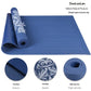 PVC Yoga Mat Extra Large Non Slip High Density Thick Shock Absorbing Quiet Gym Fitness  Professional Home Men Women Black