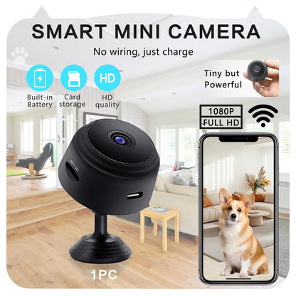 A9 Wifi Mini Camera 1080P Security MonitoringWireless Remote Night Vision Video SurveillanceSmart Home Mini DV Cam HD Camera