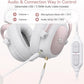 Redragon H510 Zeus White Wired Gaming Headset - 7.1 Surround Sound Memory Foam Ear Pads 53MM Drivers