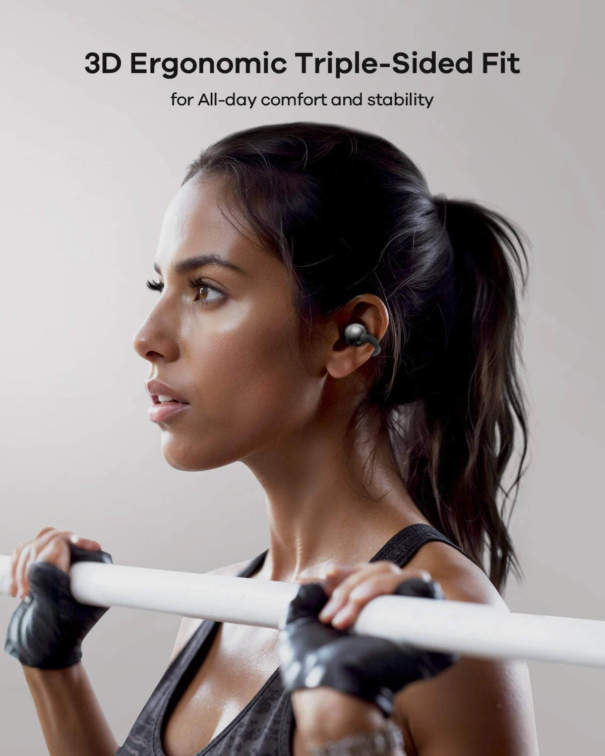 TALIX X6 Clip-On Earbuds Wireless Open Ear Earbuds Headphones 4.8g Ultra-Light Smart Touch Control 40H Playtime Immersive Sound