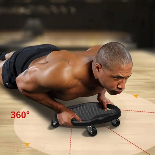 Ab Roller Wheel Board Abdominal Core Strength Training Silent Abdominal Wheel Board With Mat For Full Body Fat Burning Tummy