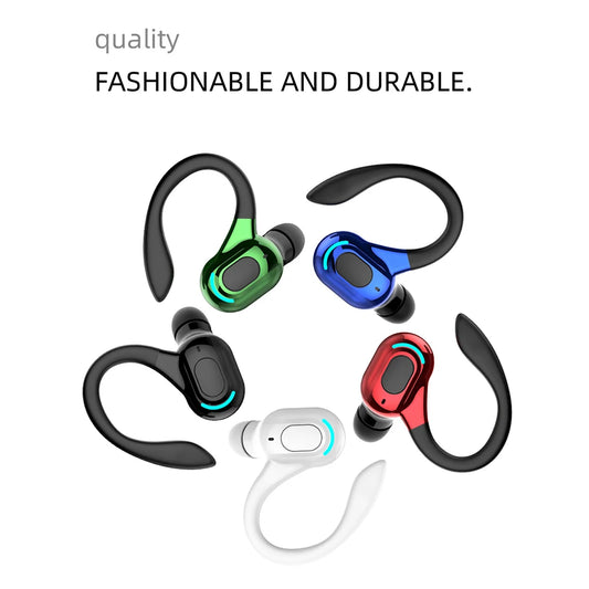 M-F8 Waterproof Bluetooth 5.2 Single Ear Wireless Earbuds with Noise Cancellation and 10 Hours Battery Life