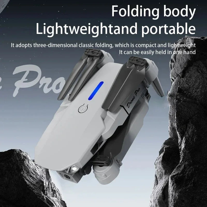 Screen-Controlled Drone with Dual Cameras for Aerial Photography, Optical Flow Positioning, Foldable Remote Control Aircraft Toy