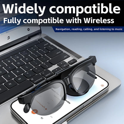 AI Intelligent Translation Glasses Smart Bluetooth-Compatible 5.4 Glasses with Microphone Speakers Wireless Headphones