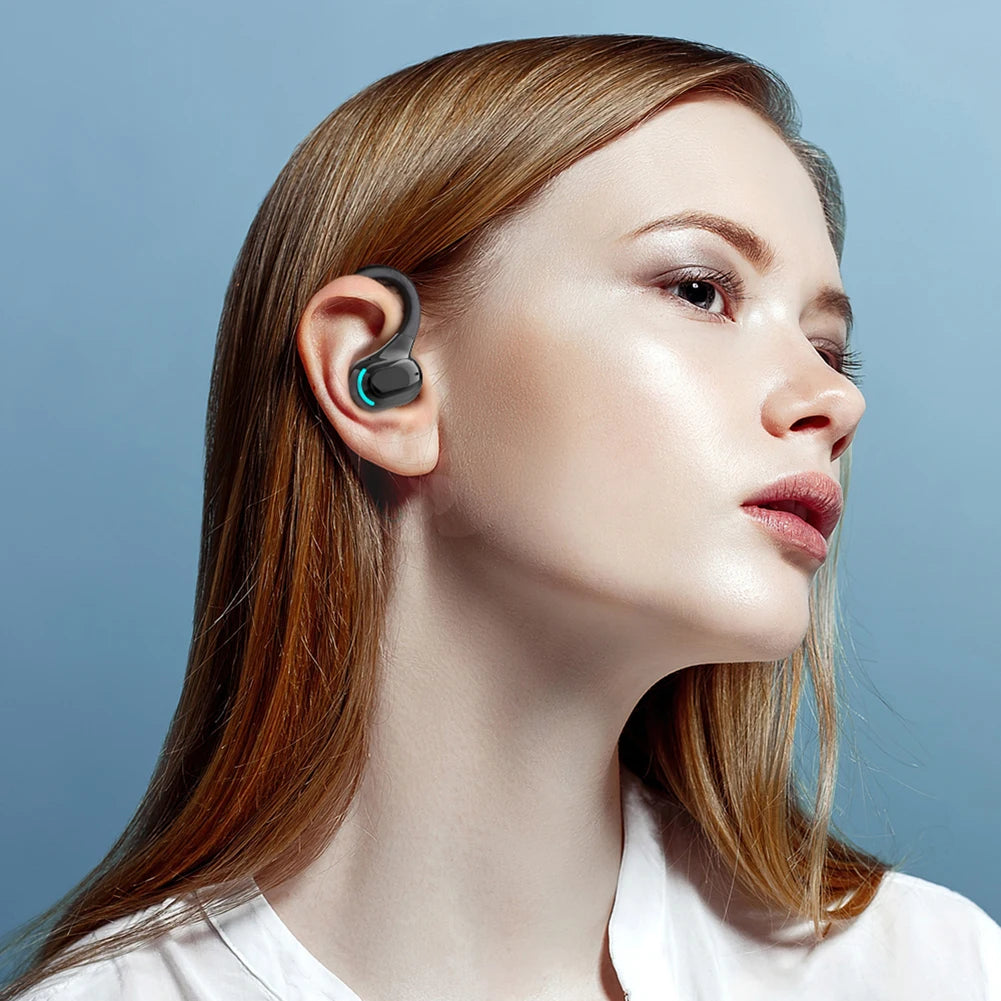 M-F8 Waterproof Bluetooth 5.2 Single Ear Wireless Earbuds with Noise Cancellation and 10 Hours Battery Life