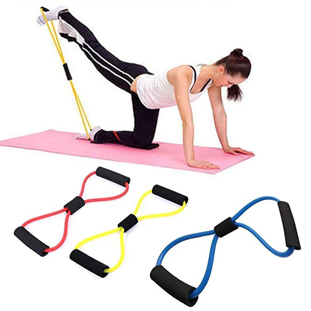 8-Type Chest Expansion Stretching Device Yoga Back Trainer Resistance Exercise Trainer Household Portable Fitness Equipment