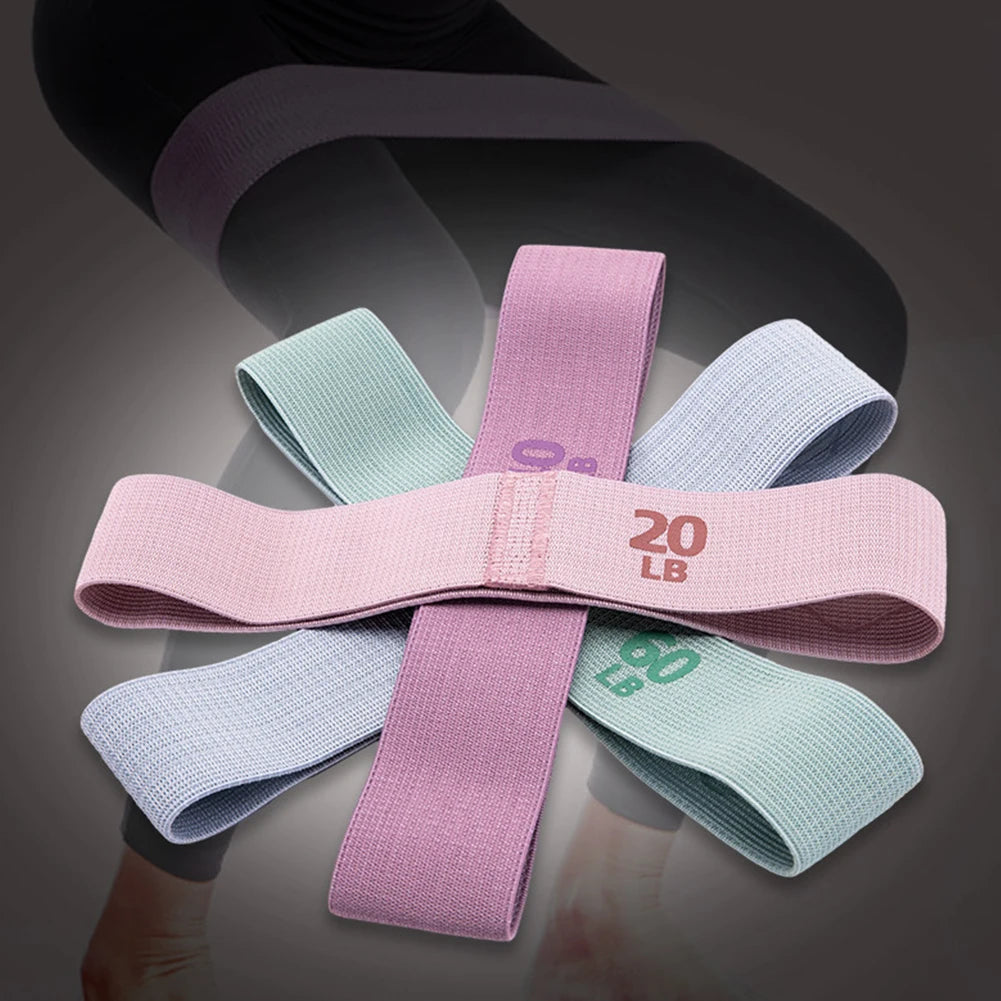 1-3PCS Resistance Hip Booty Bands Glute Thigh Elastic Workout Bands Squat Circle Stretch Fitness Strips Loops Yoga Gym Equipment