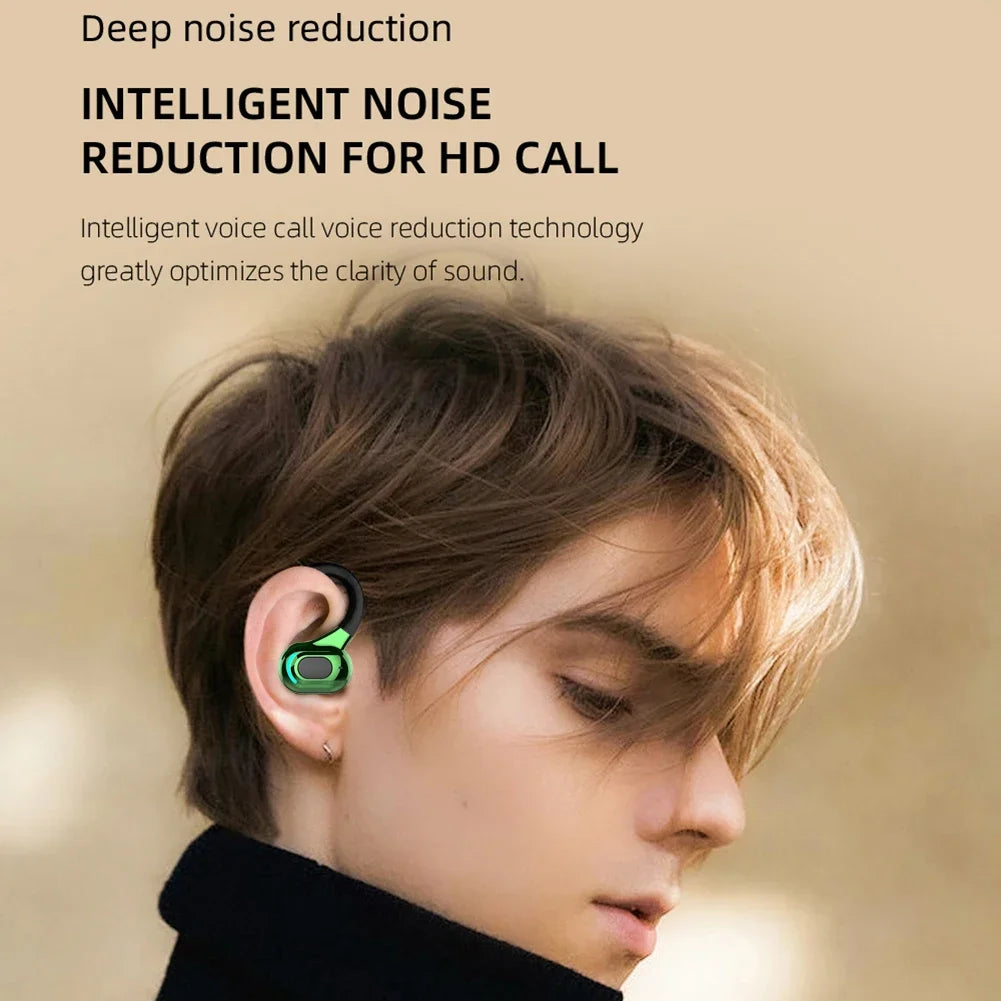 M-F8 Waterproof Bluetooth 5.2 Single Ear Wireless Earbuds with Noise Cancellation and 10 Hours Battery Life
