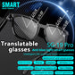 Intelligent Translator Glasses BT 5.4 Call Audio Music Call Sunglasses 144 Languages Polarized Lens Smart Glasses for Men Women