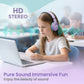 Acer Kids Headphones Wired for School 85/94dB Volume Limiter Foldable Stereo Sound Headset for Kids Learning Tablet IPad PC